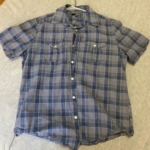 Murano Blue Casual Button Down Shirt